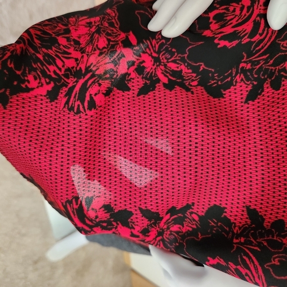 Black and red Cato blouse size 14/16W‎ - Picture 4 of 12